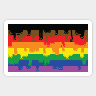 Dripping Queer BIPOC Pride Sticker